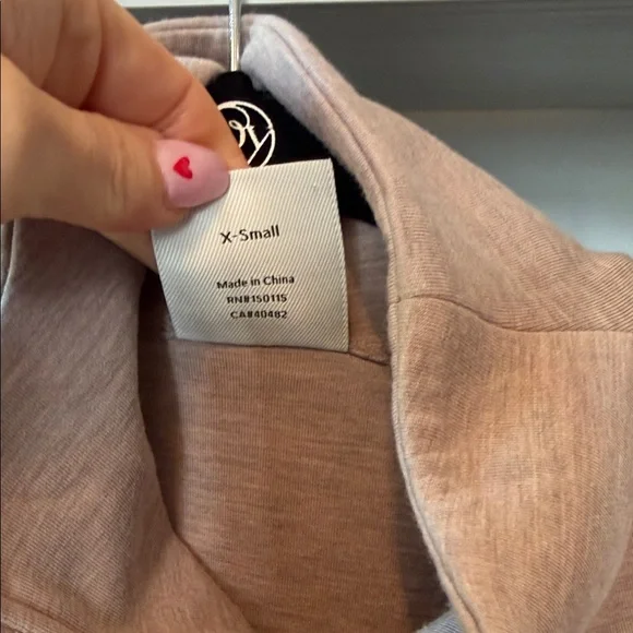 Varley DoubleSoft Zip-Up in Soft Beige - Picture 3 of 6